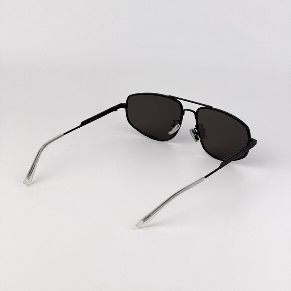 Bottega Veneta BV1125S Pilot Sunglasses – Black Frame Grey Lenses | Model 001 main image 4